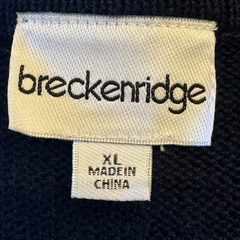 Breckenridge Women’s Blue Snowman Sweater Size XL Cottagecore, Coquette - Picture 2 of 6